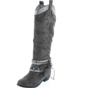 Not Rated Midnight Dream Grey Womens boots 6 NEW